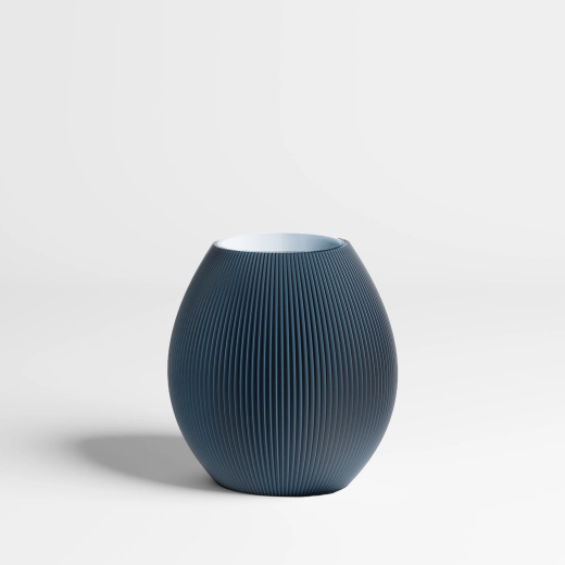 Vase rund | blau