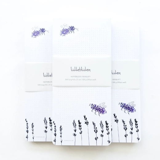Notizblock | Lavendelbienen
